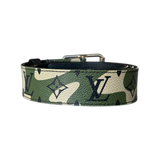 Louis Vuitton Takashi Murakami Green Camouflage Monogram Belt