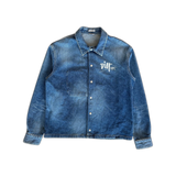 Dior Shawn Stussy Blue Embroidered Denim Jacket