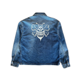 Dior Shawn Stussy Blue Embroidered Denim Jacket