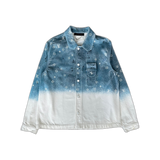 Louis Vuitton Blue & White Gradient Snowfall Monogram Denim Jacket