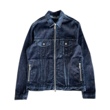 Chrome Hearts Dark Blue Fleur Denim Jacket