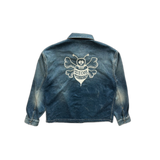 Dior Shawn Stussy Blue Embroidered Denim Jacket