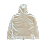 Dior White Oblique Zip Up Hoodie