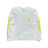 Chrome Hearts White & Yellow Made In Hollywood Longsleeve T-Shirt