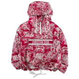 Dior Red & White Women's Hooded Anorak