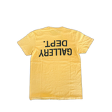 Gallery Dept Yellow & Black Upside Down Logo T-Shirt