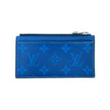 Louis Vuitton Blue Taigarama Monogram Coin Card Holder