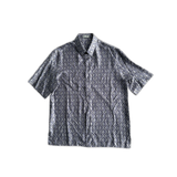 Dior Navy CD Diamond Silk Button Up Shirt