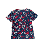 Gucci Navy Gucci Ghost Monogram T-Shirt