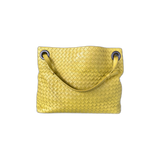 Bottega Veneta Yellow Intrecciato Leather Garda Bag