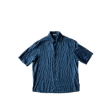 Dior Blue Oblique Silk Button Up Shirt