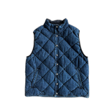 Chrome Hearts Blue Quilted Denim Vest