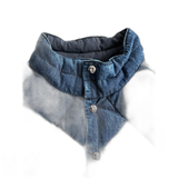 Chrome Hearts Blue Quilted Denim Vest