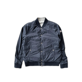 Moncler Black & Grey Maglia Reversible Bomber Jacket