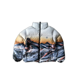 Louis Vuitton Mountain Print Puffer Women's Jacket