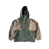 Gucci Green & Beige Monogram Windbreaker