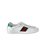 Gucci White Green & Red Striped Ace Sneaker