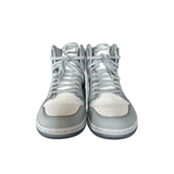 Dior Air Jordan Grey & White Oblique High Top Sneakers