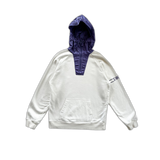 Dior White & Purple Oblique Hoodie Anorak