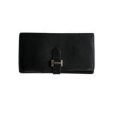 Hermes Black Lizard Bearn Wallet