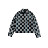 Louis Vuitton Black Damier Rush Leather Jacket