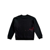 Louis Vuitton Black & Multicolor Gradient Embroidered Monogram Sweater