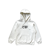 Dior Kenny Scharf White & Black Embroidered Logo Hoodie