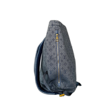 Louis Vuitton Blue Denim Monogram Chalk Backpack