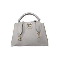 Louis Vuitton Grey Taurillon Capucines MM