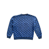 Louis Vuitton Blue Monogram Jacquard Sweater