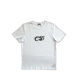 Dior Kenny Scharf White & Black Embroidered Logo T-Shirt