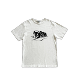 Dior White & Black Velour Logo T-Shirt