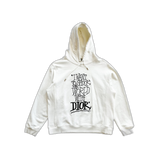 Dior Stussy White Shock The World Hoodie