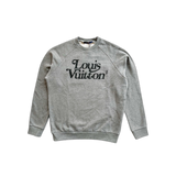 Louis Vuitton Nigo Grey & Black Logo Sweater