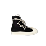 Rick Owens Black & White Hexagram High Top Sneakers