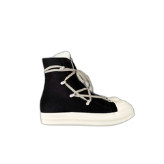 Rick Owens Black & White Hexagram High Top Sneakers