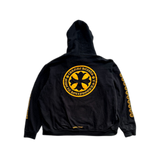 Chrome Hearts Black & Yellow Cross Logo Hoodie