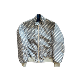 Dior Blurred Beige Oblique Reversible Bomber Jacket