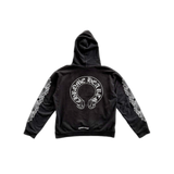 Chrome Hearts Black & White Horseshoe Logo Hoodie