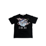 Dior Sorayama Black Dinosaur Logo T-Shirt