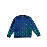 Louis Vuitton Blue & Green Gradient Monogram Sweater