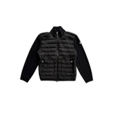 Moncler Black Tricot Puffer Cardigan