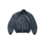 Dior Navy Oblique Leather Bomber Jacket