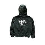 Dior Stussy Black Logo Windbreaker