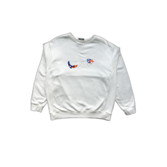 Dior Kenny Scharf White Embroidered Logo Sweater