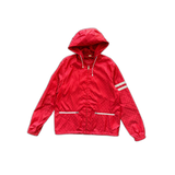 Gucci Red GG Monogram Hooded Bomber Jacket