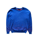 Louis Vuitton Blue & Red Monogram Gradient Sweater