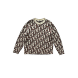 Dior Brown Oblique Wool & Cashmere Knit Sweater