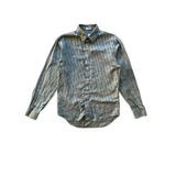 Dior Grey Oblique Silk Blend Button Up Shirt