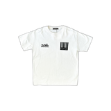 Louis Vuitton White Barcode Logo Tee